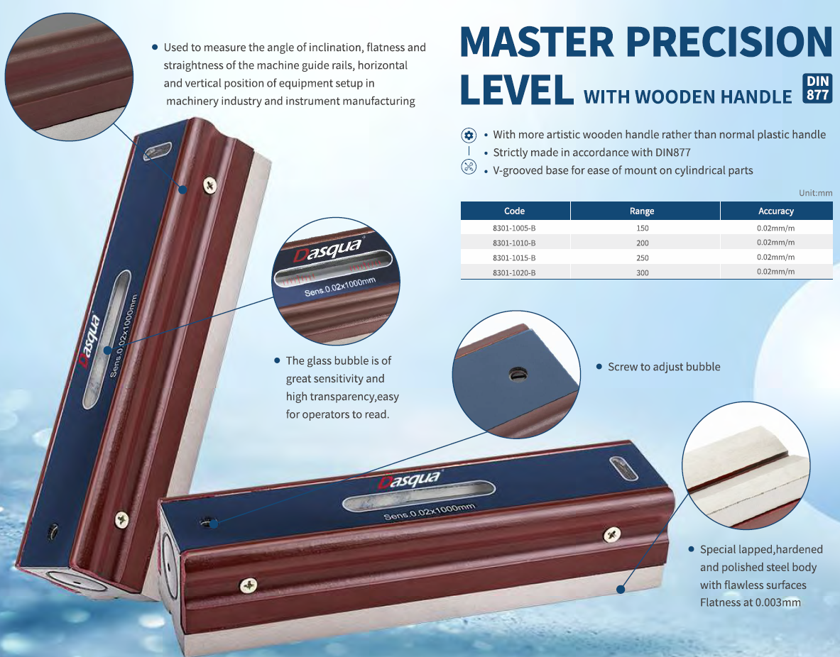 Ahşap Gövde Hassas Su Terazisi