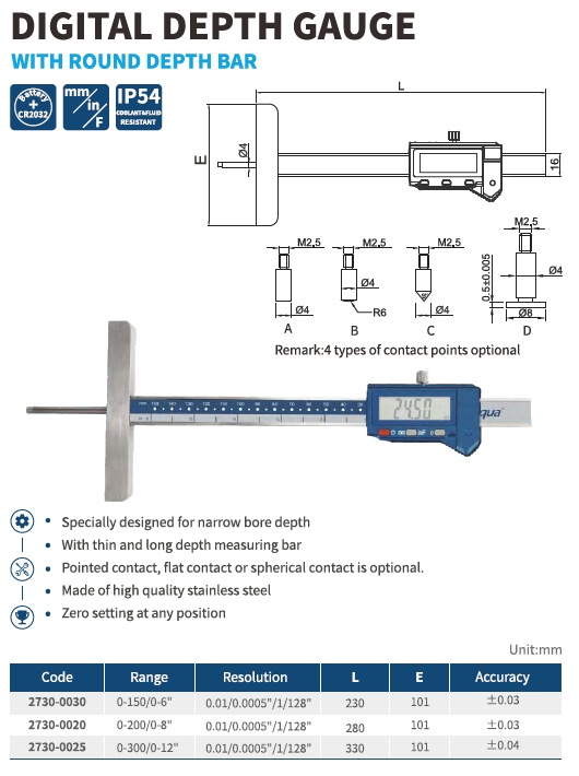 Dj Derinlik Kumpası Yuvarlak Derinlik Çubuklu