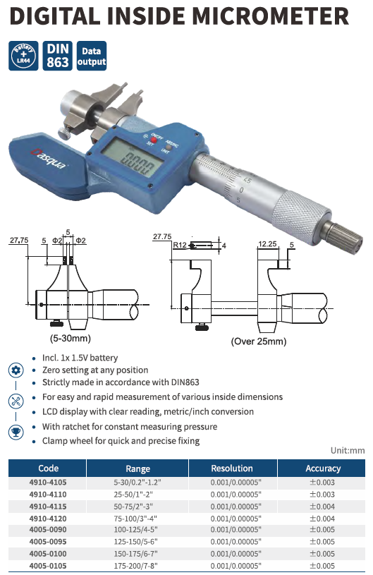 Dijital İç Çap Mikrometre