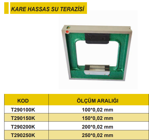 Eric Kare Hassas Su Terazisi