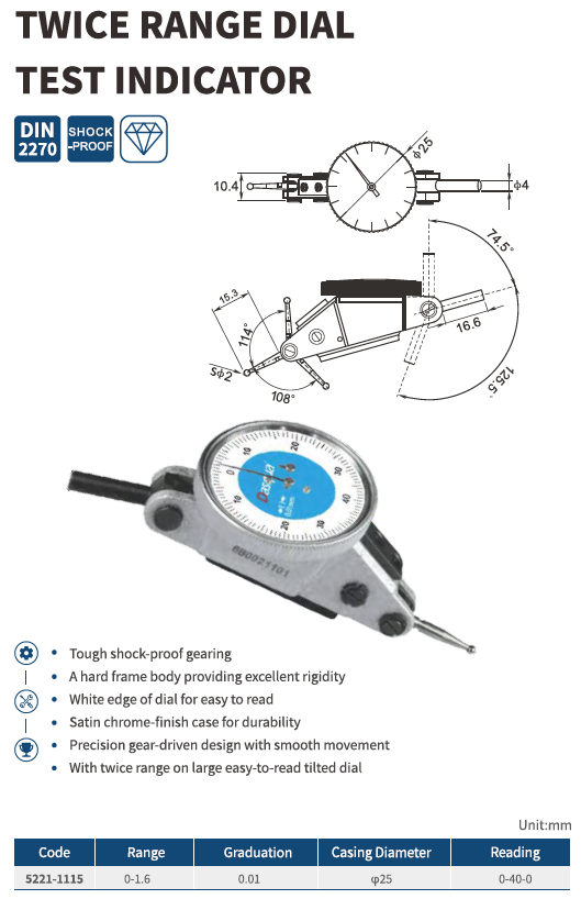 Mekanik Salgı Komparatörü Çift Yönlü Hareket