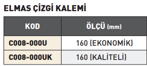 PLD Elmas Çizgi Kalemi Uzun Uçlu