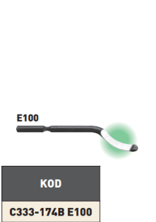 PLD Raspa Çapak Alma Uzun Yedek Uç E100 tablo