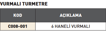 PLD Vurmalı Turmetre 6 Haneli