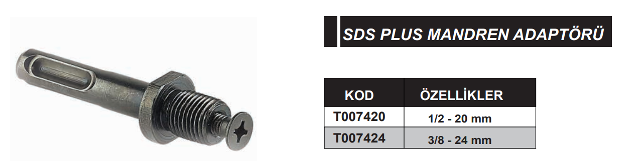 Sds Plus Mandren Adaptörü Eric