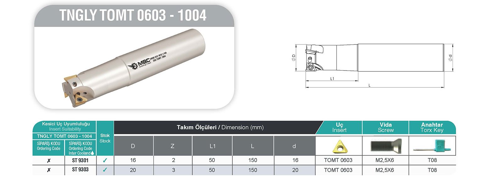 TNGLY TOMT 0603 1004 MBC Saplı Taramalar tablo