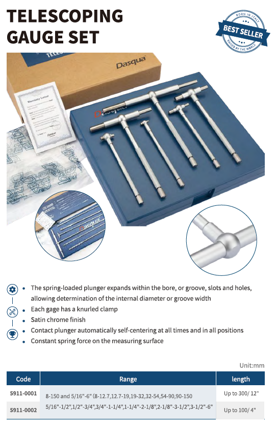 Teleskopik Mastar Seti