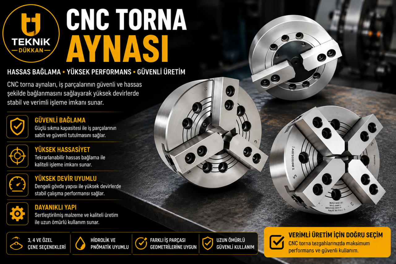 CNC Torna Aynası | Hassas Bağlama Rehberi