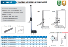 ACCUD Dijital Yükseklik Mihengiri 181 Serisi 0-2000mm