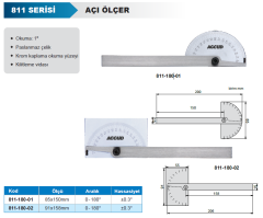 ACCUD Açı Ölçer 811 Serisi 85x158mm