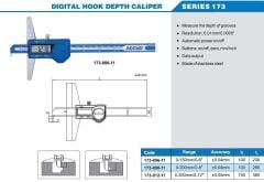 ACCUD Dijital Çengel Derinlik Kumpası 173 Serisi 0-150mm