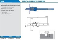 ACCUD Dijital Pimli Derinlik Kumpası 172 Serisi 0-300mm