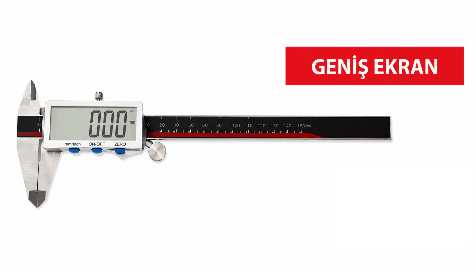 Watano Metal Gövde Geniş Ekran Dijital Kumpas 200x0.01mm