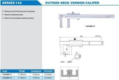 ACCUD Mekanik Dış Çap Kanal Kumpası 143 Serisi 0.05mm