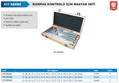 ACCUD Kumpas Kontrolü İçin Mastar Seti 12 Adet - 2 Kalite
