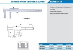 ACCUD Mekanik Dış Çap Kanal Kumpası-Pimli 144 Serisi 0.02mm