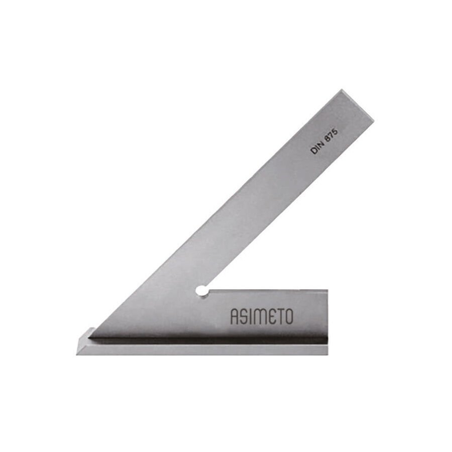 Asimeto Ekstra Geniş Taban Çelik Gönye 45 Derece 120x80mm