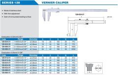 ACCUD Mekanik Kumpas 128 Serisi 150mm - 0.02mm - 0-1000mm