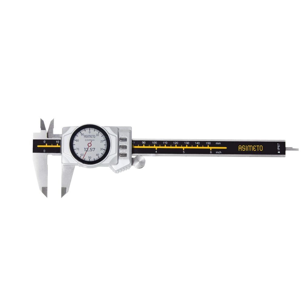 Asimeto IP67 Dijital ve Saatli Kumpas 150mm