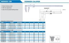 ACCUD Mekanik Kumpas 128 Serisi 100mm - 0.05mm - 0-600mm