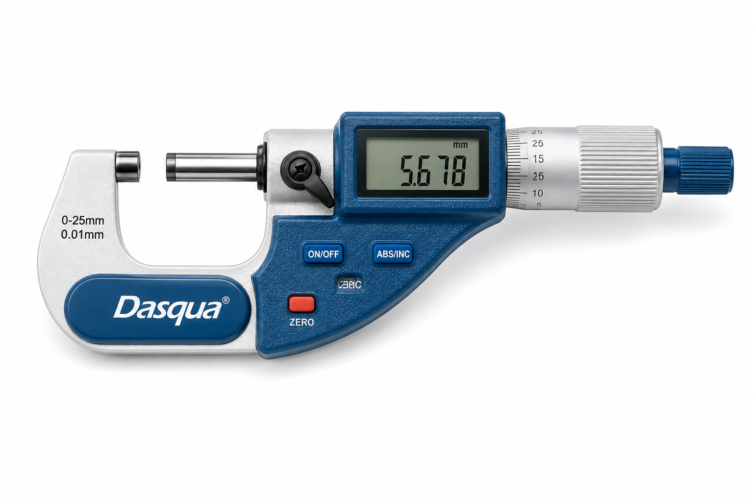 Dasqua 0-25mm Dijital Mikrometre Yeni Kasa 0.001mm 4210-0005