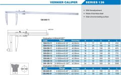 ACCUD Mekanik Kumpas 126 Serisi 150mm - 0.05mm - 0-300mm