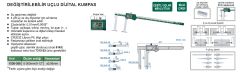INSIZE 1530-300 Değiştirilebilir Uçlu Dijital 300mm