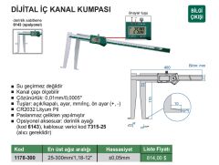 INSIZE 1178-300 Dijital İç Kanal Kumpası 25-300mm