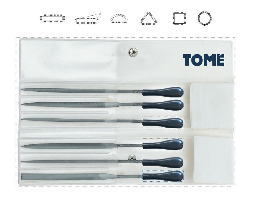 160mm TOME Saatçi Eğe Takımı Saplı 6 Parça