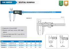 ACCUD Dijital Kumpas 150 Serisi - Büyük Boy 100mm - 0-450mm