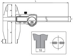 ACCUD Dijital Kumpas 130 Serisi 60mm - 0-300mm