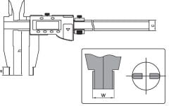 ACCUD Dijital Kumpas 119 Serisi 100mm - 0-300mm