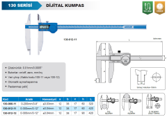 ACCUD Dijital Kumpas 130 Serisi 90mm - 0-300mm