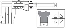 ACCUD Dijital Kumpas 118 Serisi 150mm - 0-600mm