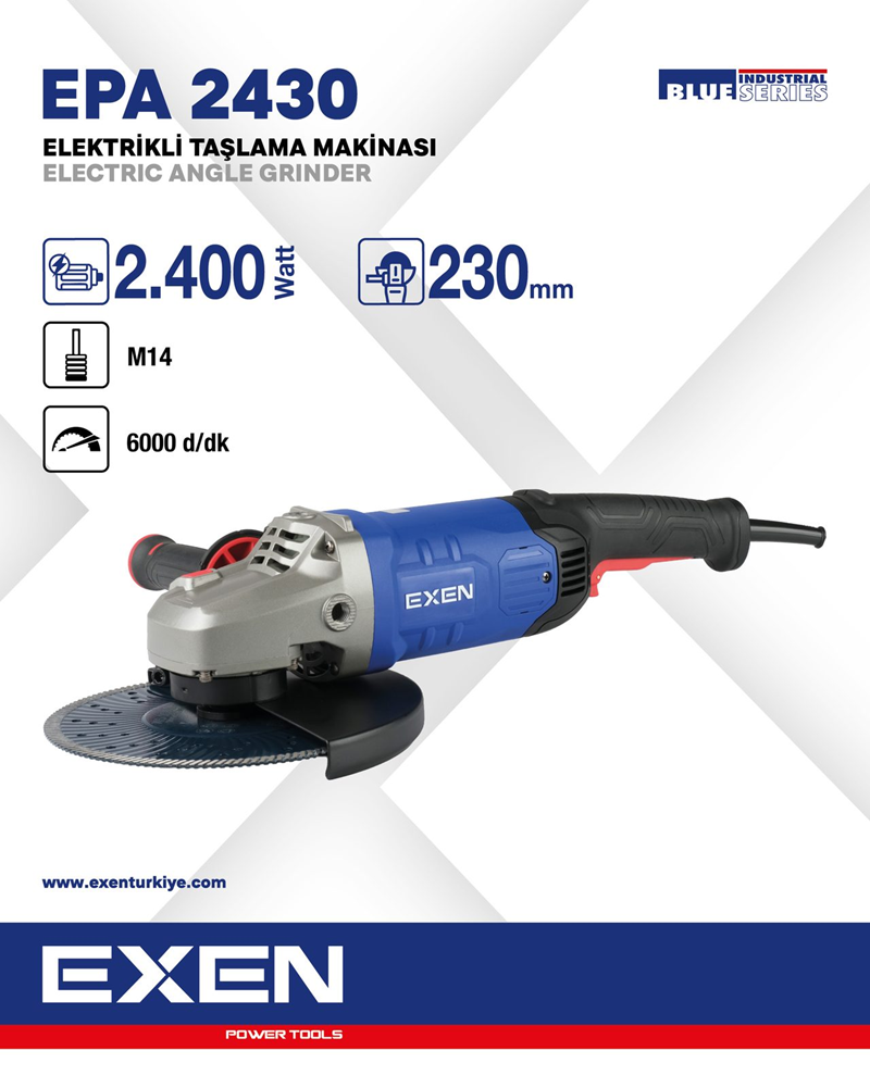 EXEN EPA 2430 - 230mm 2400W Elektrikli Taşlama