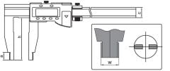 ACCUD Dijital Kumpas 118 Serisi 300mm - 0-1000mm