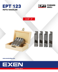 EXEN EPT 123 Forged  Pafta Tarak Takımı   2.1/2''- 3''