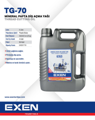 EXEN TG-70 - Mineral Pafta Diş Açma Yağı 5 Lt.