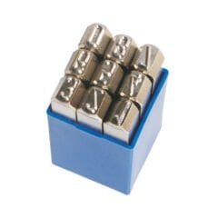 MASUS Çelik Rakam Takımı Nikel Kaplı - 3mm