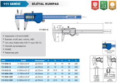 ACCUD Dijital Kumpas 111 Serisi 0-150mm