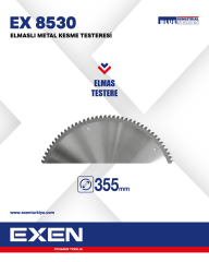 EXEN  EX 8530 - 355mm Elmaslı Metal Kesme Yedek Testere
