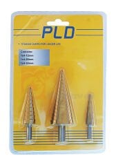 PLD Kademeli Sac Delme Seti 4-12/4-20/4-32 Tin Kaplı