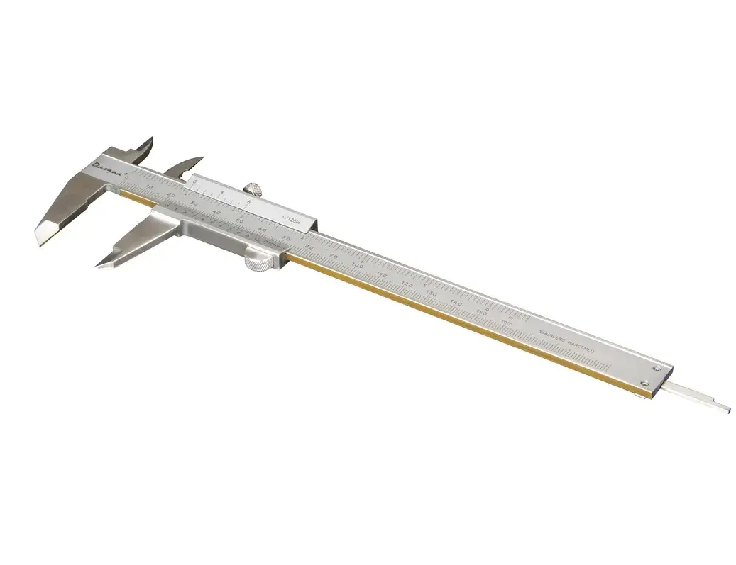 Dasqua 0-150mm Kenarı Tin Kaplamalı Mekanik Kumpas 0.05mm 1801-0505