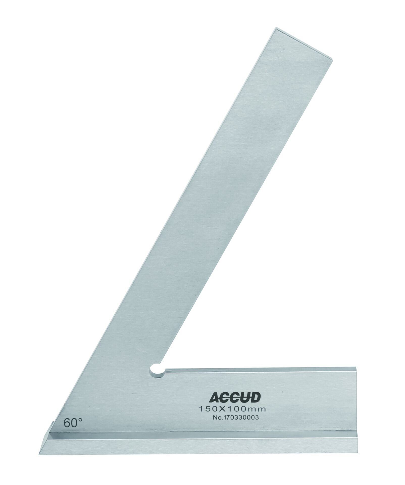 ACCUD 60° Geniş Tabanlı Gönye 857 Serisi 200x130mm