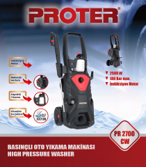 PROTER PR 2700 CW 180  Bar 2500 W  B. Oto Yıkama Makinası (Makaralı)