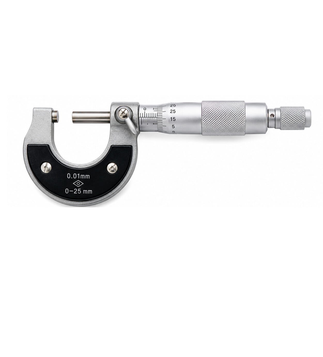 ERT Mekanik Mikrometre Dış Çap Mikrometre 0-25x0.01mm