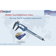 Dasqua 0-150mm Djital Plastik Kumpas 0.01mm 2035-0005