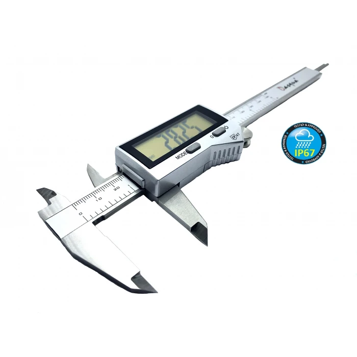 Dasqua 0-300mm LCD Büyük Ekran Dijital Kumpas IP67 Yağa, Suya Dirençli 2610-8115