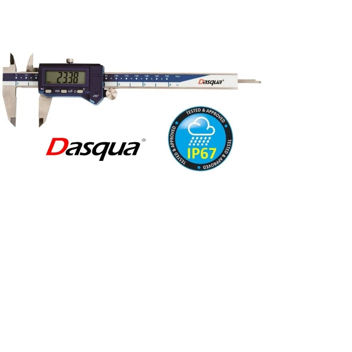 Dasqua 0-300mm Dijital Kumpas IP67 Yağa, Suya Dirençli 2015-1015