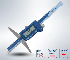 Dasqua 0-200mm Dijital Derinlik Kumpası IP67 Yağa, Suya Dirençli 2330-1110